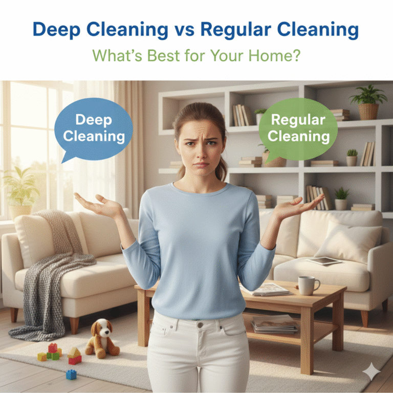 deep cleaning or regular cleaning